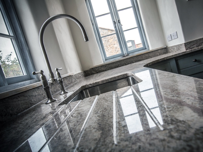 granite worktop sink