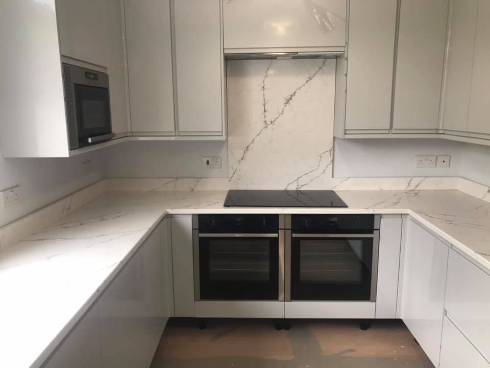u shaped kitchen by marble supreme